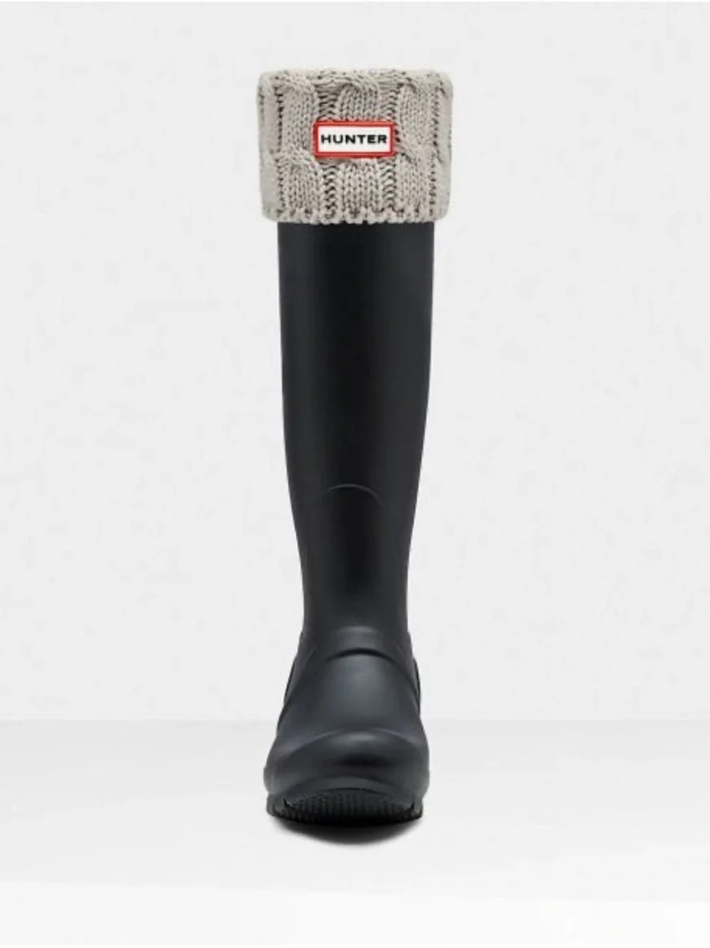 Hunter Gray and Cream Boot Socks